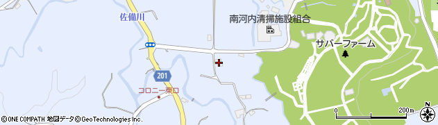 大阪府富田林市甘南備1250周辺の地図