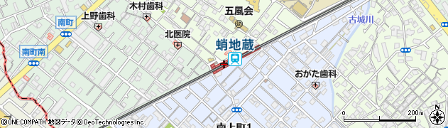 蛸地蔵駅周辺の地図