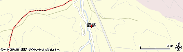 奈良県桜井市鹿路周辺の地図