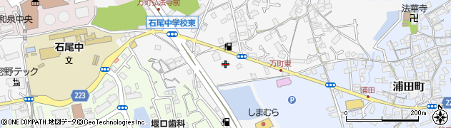 大阪府和泉市万町78周辺の地図