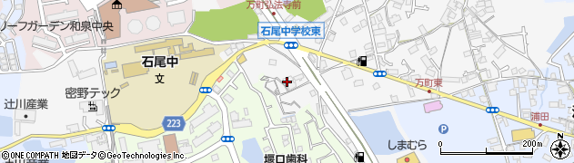 大阪府和泉市万町1148周辺の地図
