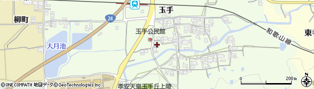 奈良県御所市玉手243周辺の地図