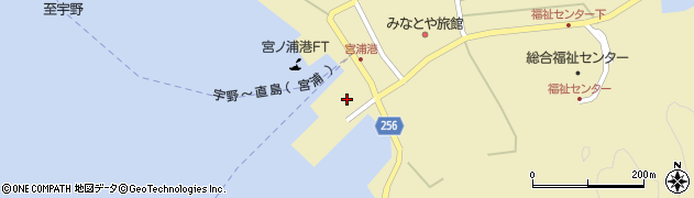 四国汽船株式会社　宮浦案内所周辺の地図