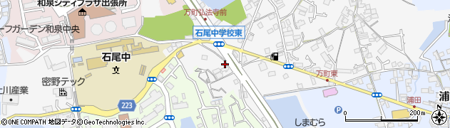 大阪府和泉市万町1021周辺の地図