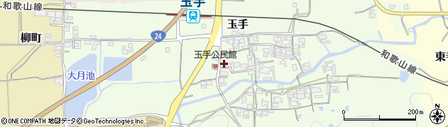 奈良県御所市玉手241周辺の地図
