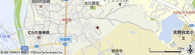 大阪府和泉市和田町周辺の地図