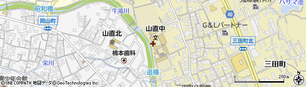岸和田市立山直中学校周辺の地図