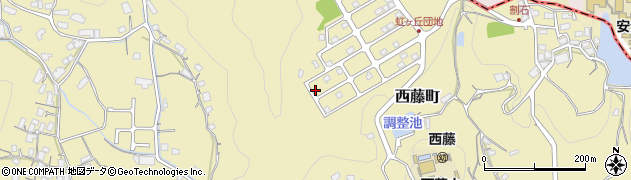 広島県尾道市西藤町周辺の地図