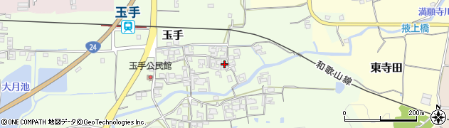 奈良県御所市玉手210周辺の地図