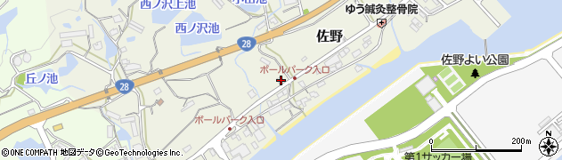 兵庫県淡路市佐野2574周辺の地図
