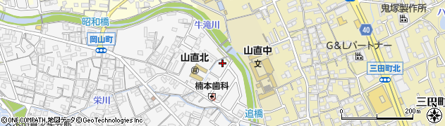 岡山町東出公園周辺の地図