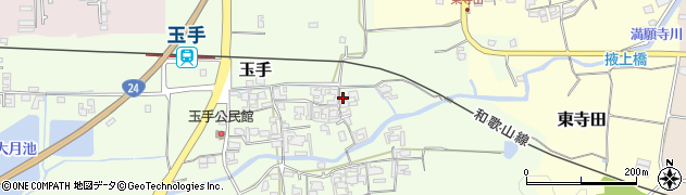 奈良県御所市玉手212周辺の地図