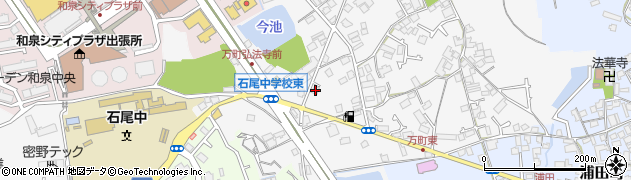 大阪府和泉市万町164周辺の地図