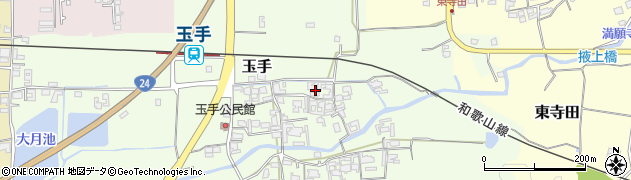 奈良県御所市玉手208周辺の地図