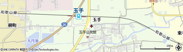 奈良県御所市玉手195周辺の地図