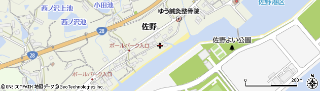兵庫県淡路市佐野2443周辺の地図