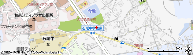 大阪府和泉市万町158周辺の地図