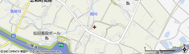 広島県東広島市志和町奥屋1177周辺の地図