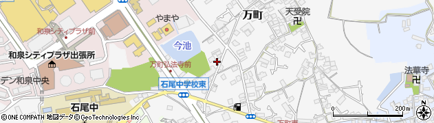 大阪府和泉市万町172周辺の地図