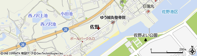 兵庫県淡路市佐野2451周辺の地図