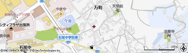 大阪府和泉市万町134周辺の地図