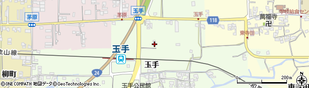 奈良県御所市玉手43周辺の地図