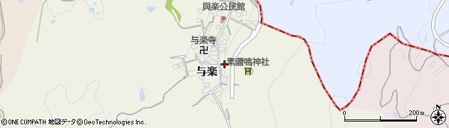 奈良県高市郡高取町与楽152周辺の地図