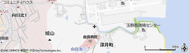 岡山県玉野市深井町周辺の地図