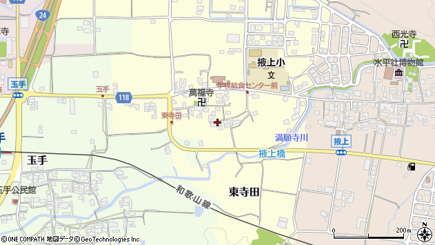 〒639-2243 奈良県御所市東寺田の地図