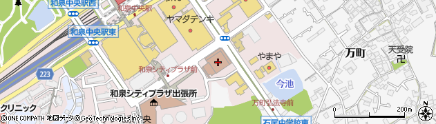 和泉郵便局集荷周辺の地図