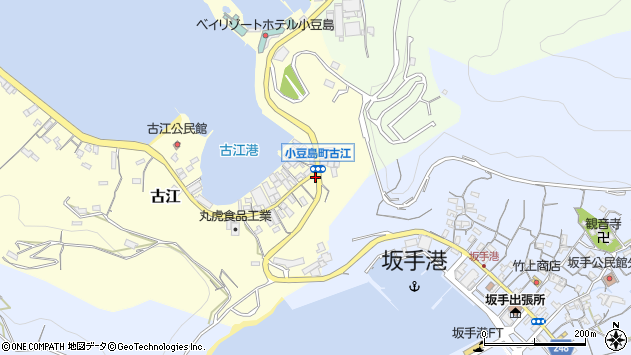 〒761-4422 香川県小豆郡小豆島町古江の地図