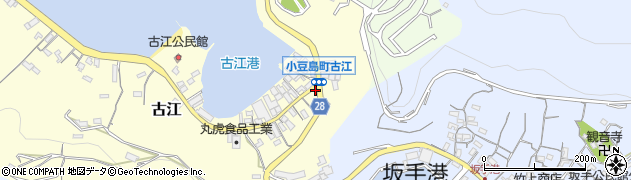 香川県小豆島町（小豆郡）古江周辺の地図