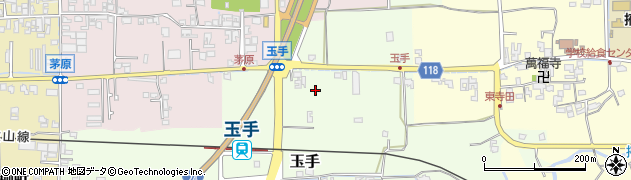 奈良県御所市玉手46周辺の地図