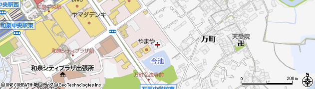 大阪府和泉市万町251周辺の地図