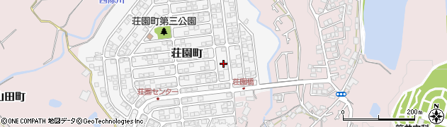 大阪府河内長野市荘園町34周辺の地図