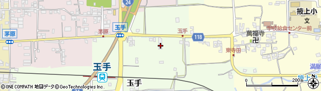 奈良県御所市玉手56周辺の地図