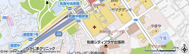 イズミヤ和泉中央店周辺の地図