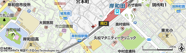 セコム株式会社　岸和田支社周辺の地図