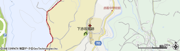 千早赤阪村立千早赤阪中学校周辺の地図