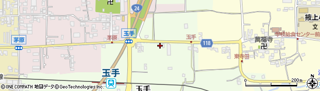 奈良県御所市玉手52周辺の地図