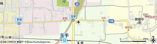 奈良県御所市玉手40周辺の地図