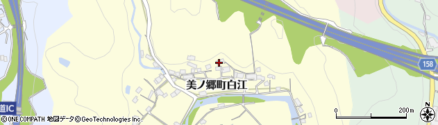 広島県尾道市美ノ郷町白江161周辺の地図