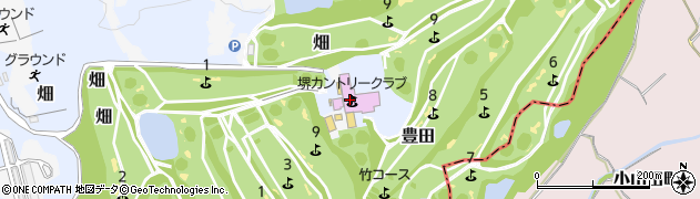 堺カントリークラブ周辺の地図