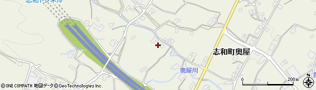 広島県東広島市志和町奥屋596周辺の地図