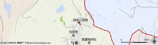 奈良県高市郡高取町与楽179周辺の地図