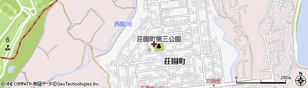 大阪府河内長野市荘園町22周辺の地図