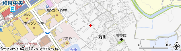 大阪府和泉市万町241周辺の地図