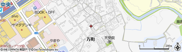 大阪府和泉市万町233周辺の地図