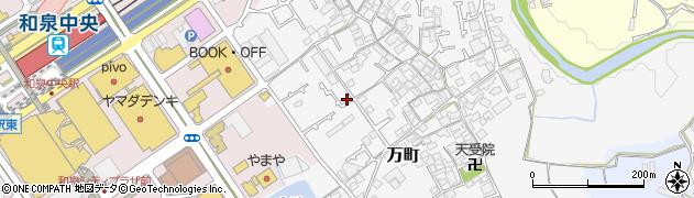 大阪府和泉市万町278周辺の地図