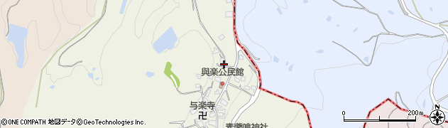 奈良県高市郡高取町与楽616周辺の地図